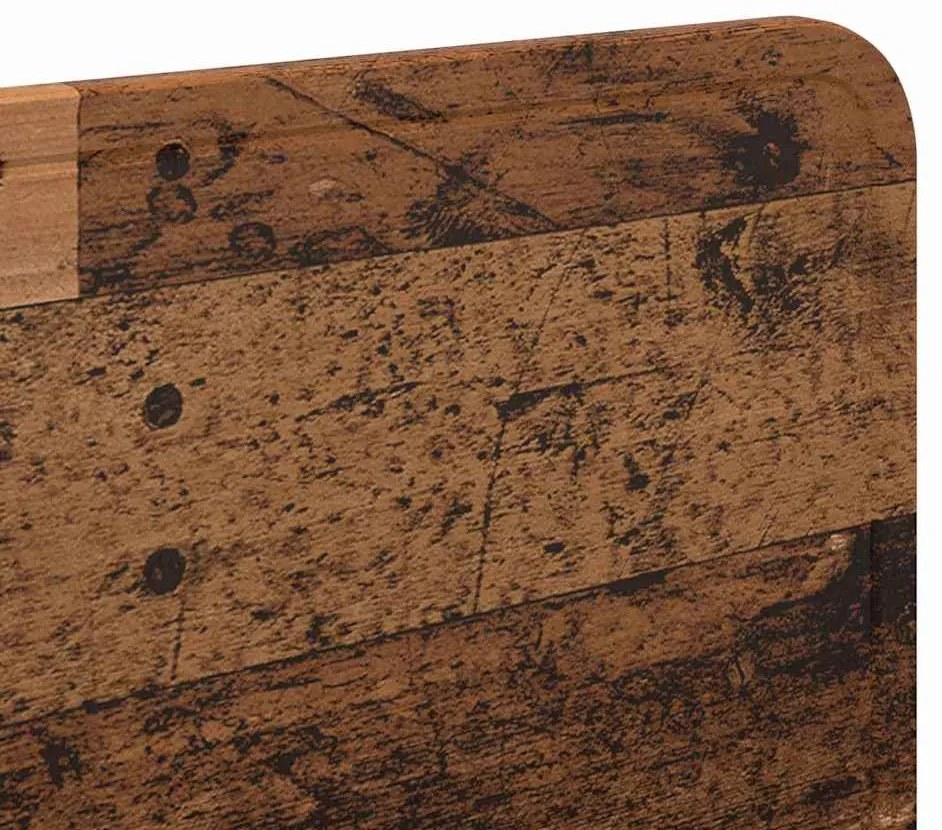 vidaXL Κεφαλάρι με κεφαλάρι Παλιό Ξύλο 135 cm Επεξεργασμένο ξύλο