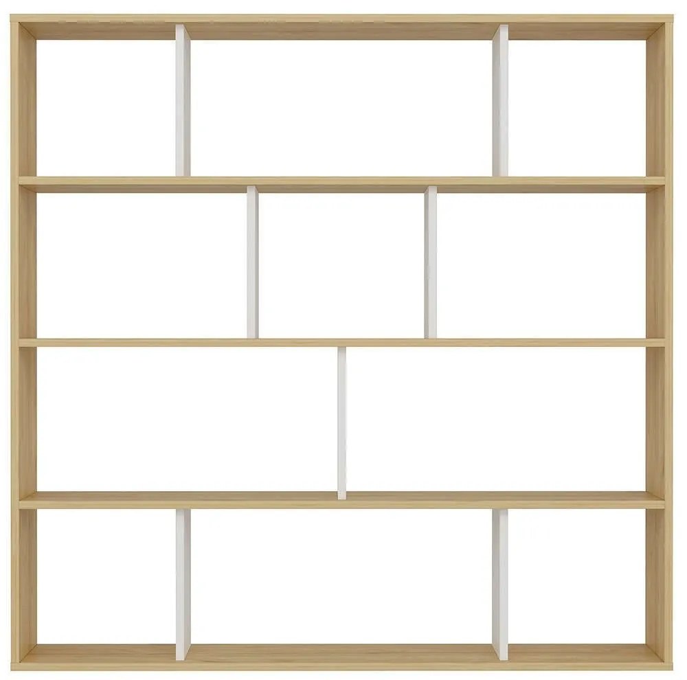 Βιβλιοθήκη Hodbi 935CMN1107 145,2x25x145cm Oak-White