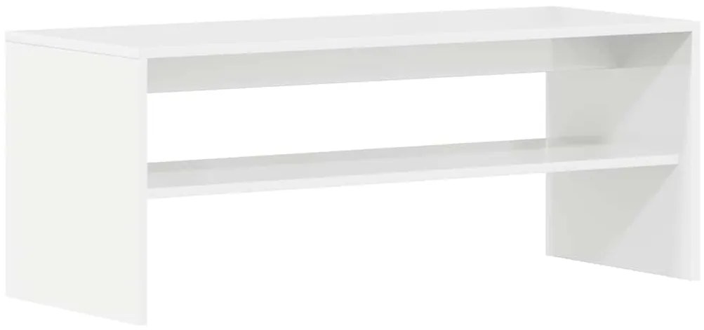 vidaXL Έπιπλο Τηλεόρασης Γυαλιστερό Λευκό 100x40x40 εκ. Μοριοσανίδα