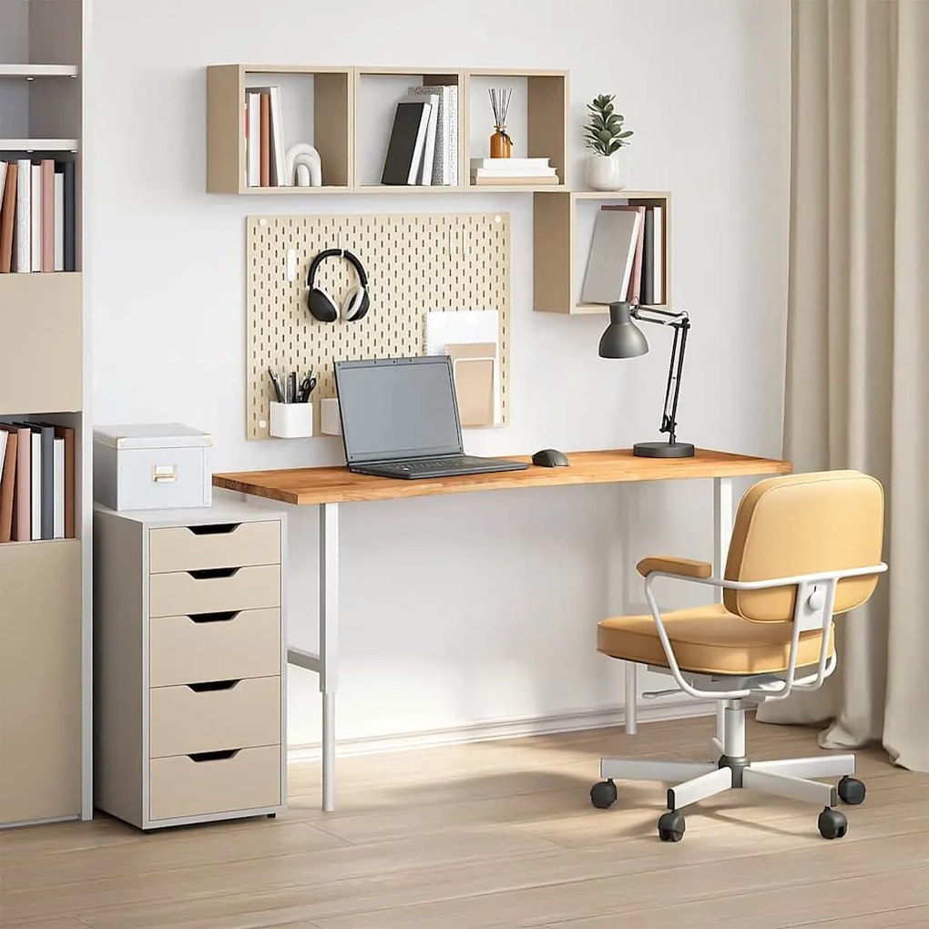 vidaXL Επιφάνεια Τραπεζιού Ορθογώνιος 140x60x2,5 εκ. Μασίφ Ξύλο Δρυός