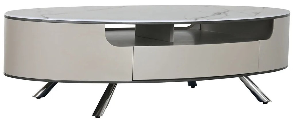 Τραπεζάκι Καφέ Home ESPRIT Λευκό Μπεζ 140 x 75 x 40 cm