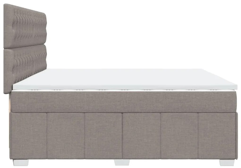 ΚΡΕΒΑΤΙ BOXSPRING ΜΕ ΣΤΡΩΜΑ TAUPE 200X200 ΕΚ. ΥΦΑΣΜΑΤΙΝΟ 3291786