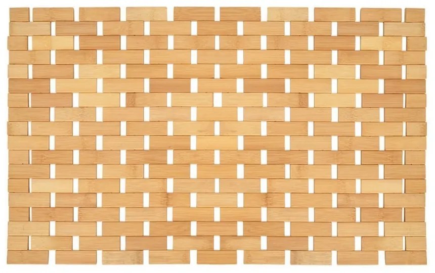 Πατάκι Μπάνιου Αντιολισθητικό 02-27568 38x60cm Natural Estia 38x60 Bamboo