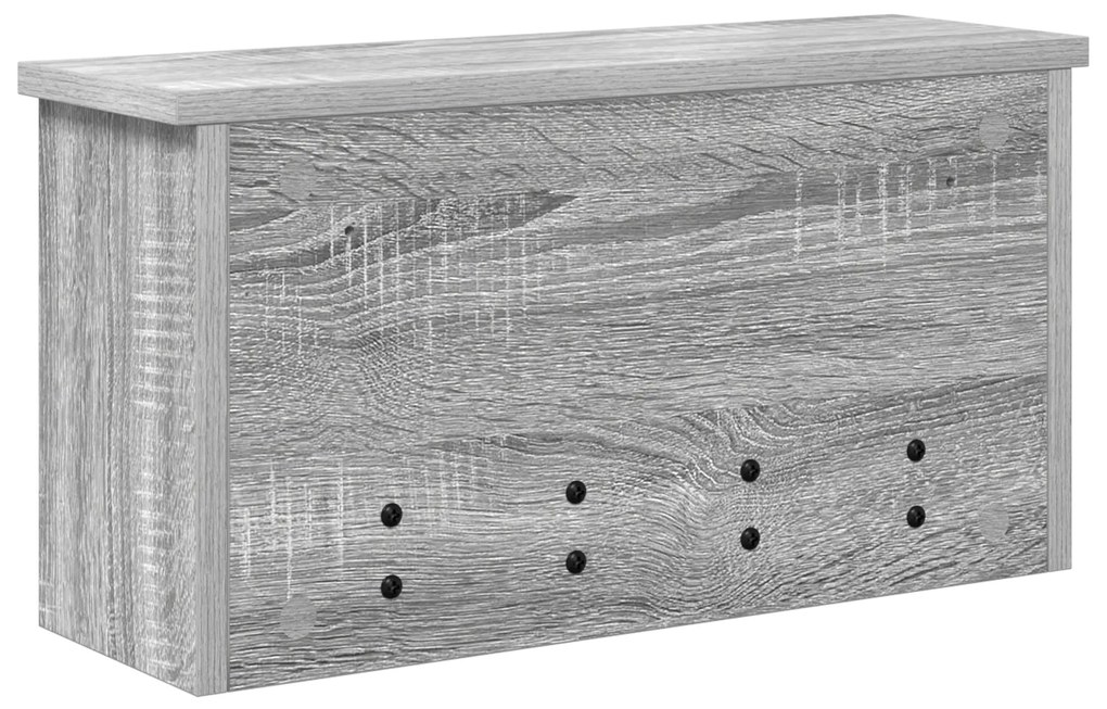 vidaXL Τοίχου Κρεμάστρα Γκρι sonoma 50 x 16 x 26 εκ Επεξεργασμένο ξύλο