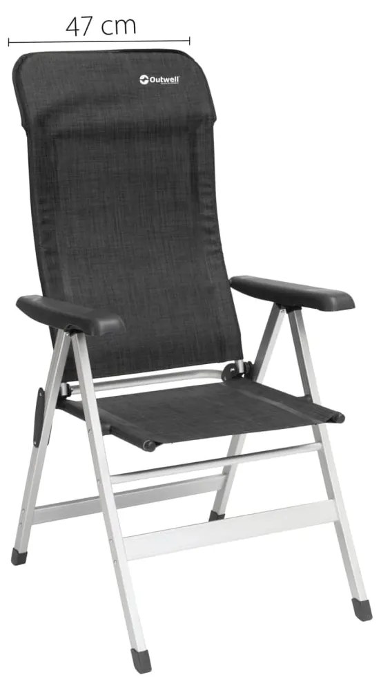 Outwell Πτυσσόμενη Καρέκλα Melville Μαύρη & Γκρι