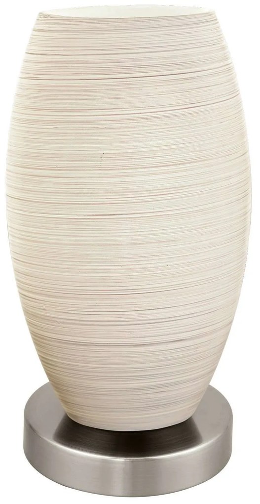 Επιτραπέζιο Φωτιστικό - Πορτατίφ 97589 Beige Batista 3 Eglo Metal, Glass