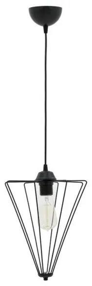 Φωτιστικό οροφής μονόφωτο Saway E27 μαύρο 30x30x80εκ 193-000058 Pakoworld-193-000058-Μαύρο 193-000058