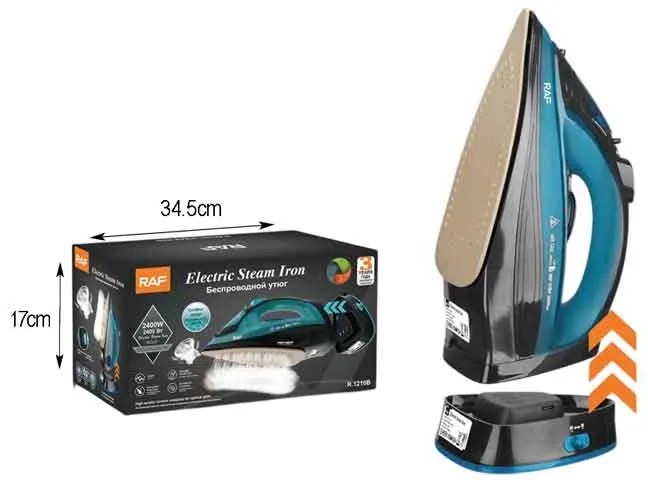 RAF Ασύρματο Ηλεκτρικό Σίδερο Ατμού 2400W R.1210B - Cordless Electric Steam Iron