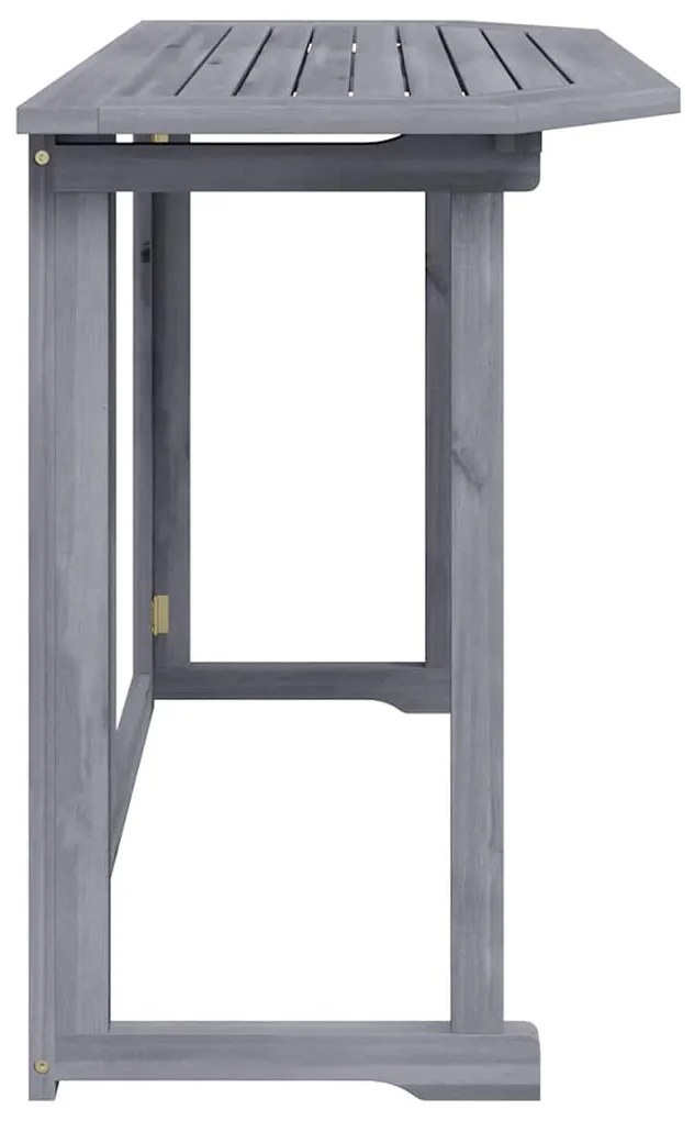 vidaXL Τραπέζι Μπαλκονιού Πτυσσόμενο 90x50x74 εκ. Μασίφ Ξύλο Ακακίας