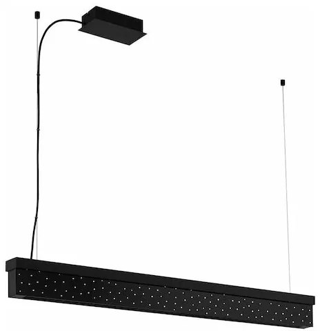 Eglo Aurotonello Μοντέρνο Κρεμαστό Φωτιστικό Ράγα με Ενσωματωμένο LED σε Μαύρο Χρώμα 39826