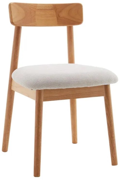 Καρέκλα Tullo rubberwood σε φυσική απόχρωση 46x45x78εκ 46x45x78 εκ.