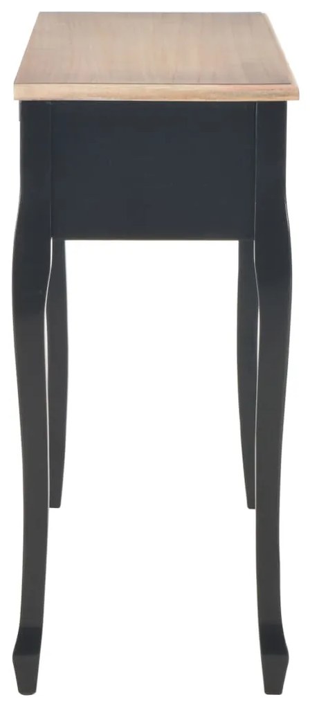 vidaXL 280046 Dressing Console Table with 3 Drawers Black