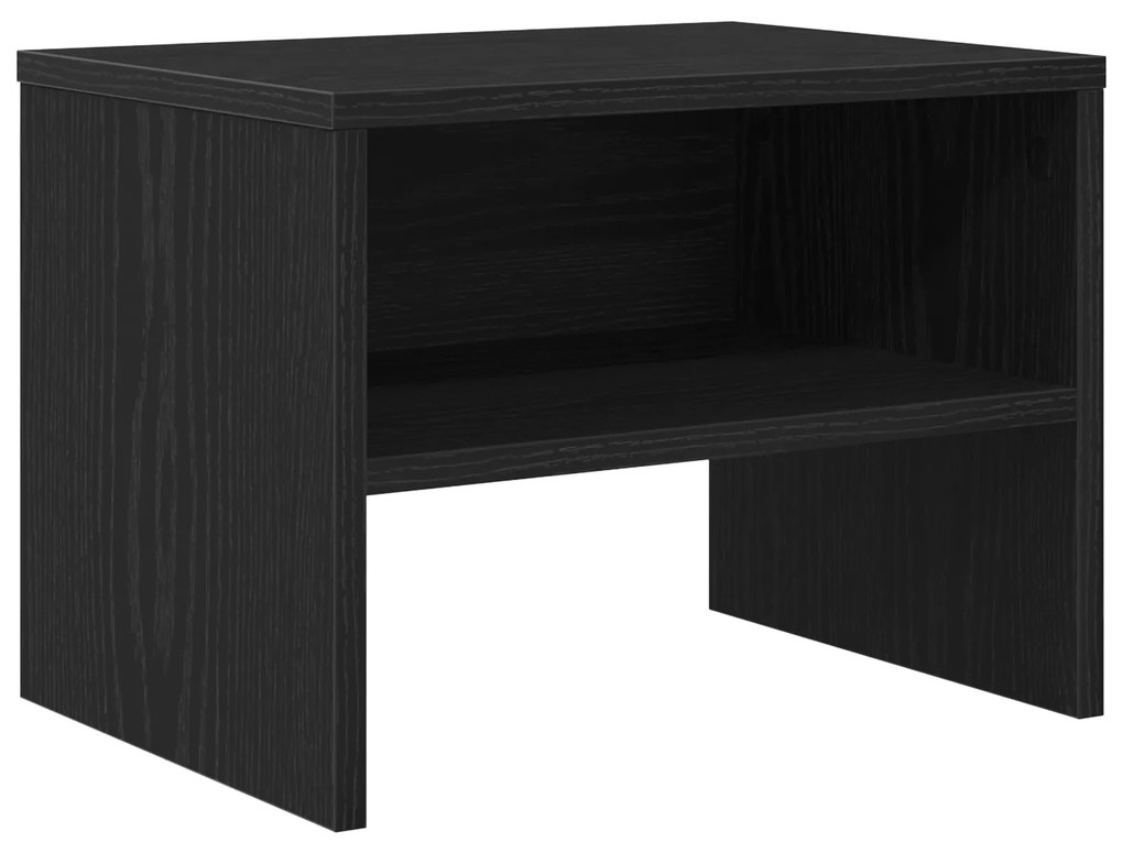 vidaXL Κομοδίνο Μαύρη δρυς 40 x 30 x 30 εκ Επεξεργασμένο ξύλο