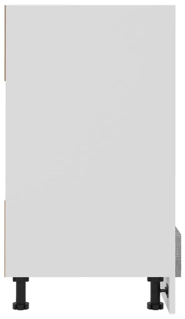 vidaXL Ντουλάπι Φούρνου Lyon Γκρι Sonoma 60x46x81,5εκ.