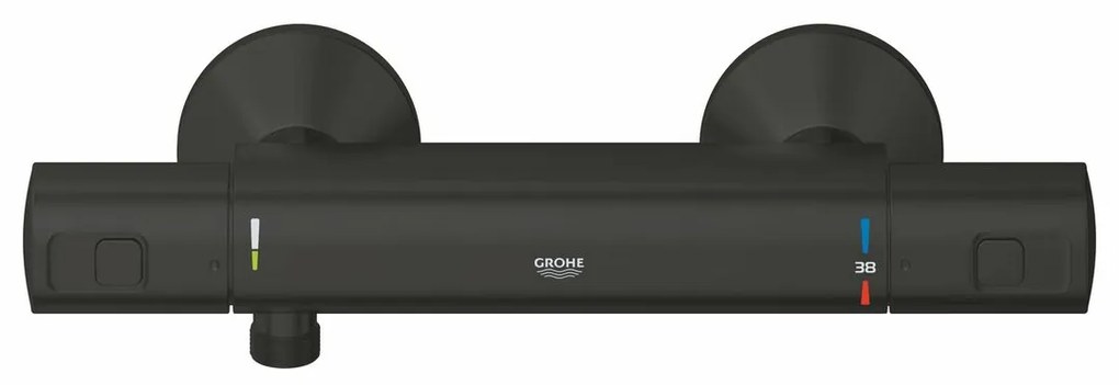 Βρύση με δύο λαβές Grohe Precision Start Για ντους Ματ μαύρο Μέταλλο