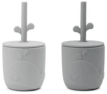 Εκπαιδευτικά κύπελλα Done By Deer Σετ 2Τεμ. Wally Grey