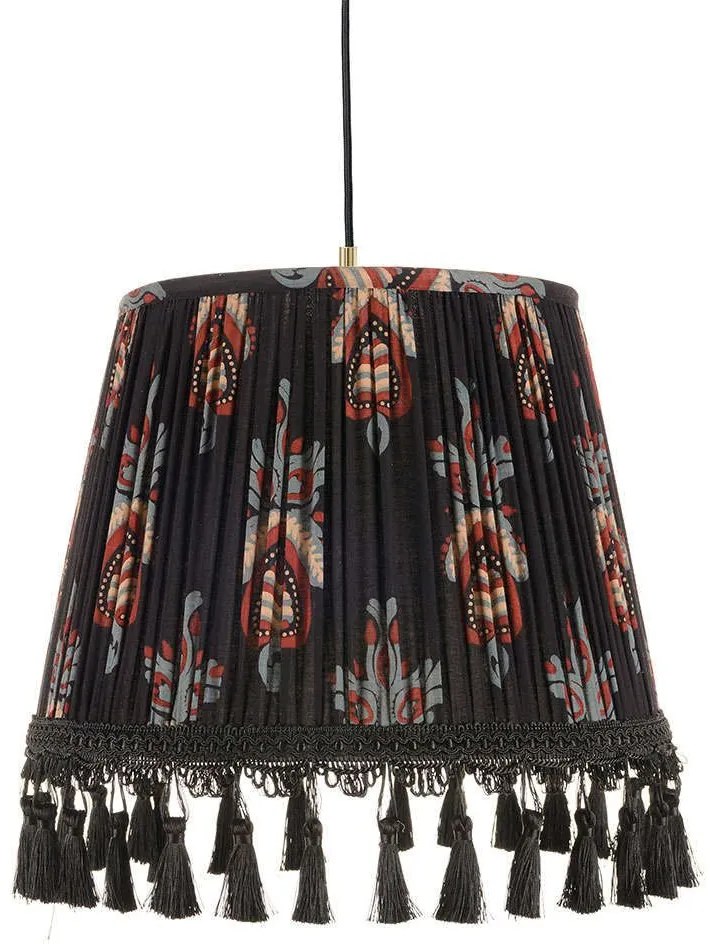 Φωτιστικό Οροφής Floral Crest CL50385 ø25xø35xH25 Black-Multi MindTheGap Metal, Fabric