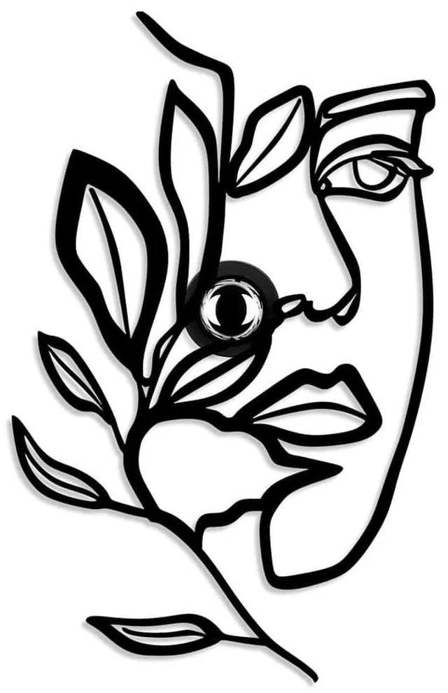 Διακοσμητικό Φωτιστικό Τοίχου Flower Faced 526SHD1173 34x9x54cm 1xE27 40W Black Opviq