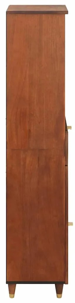 vidaXL Πλαϊνό γραφείο με συρτάρι με ράφι Καφέ 38 x 33.5 x 160 εκ