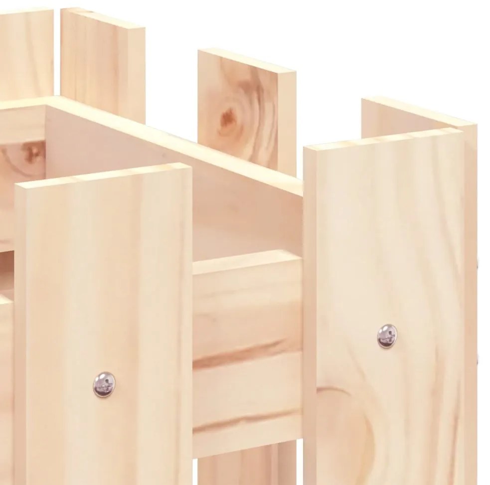 vidaXL Ζαρντινιέρα Υπερυψωμένη Σχ Φράχτη 100 x 30 x 30 εκ. Μασίφ Πεύκο