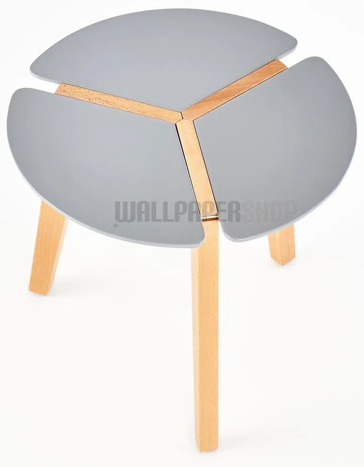 Tina Τραπεζάκι Σαλονιού Γκρι Ξύλινο 50x50x45