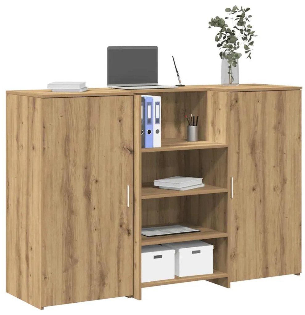 vidaXL Γραφείο υποδοχής 155x50x103,5 εκ. Επεξεργασμένο Ξύλο