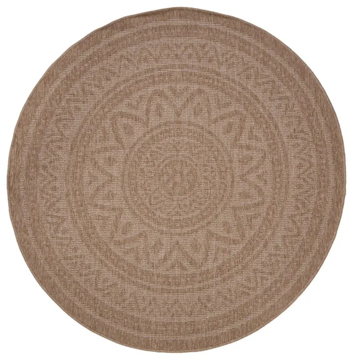 Στρογγυλό Χαλί Καλοκαιρινό (Φ160) Royal Carpet Avanos 8871 White