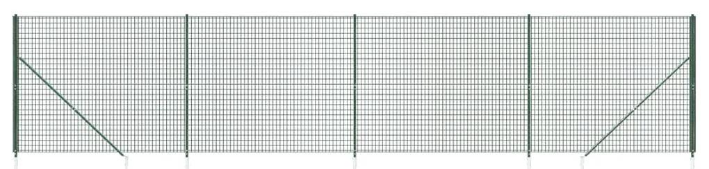 Συρματόπλεγμα Περίφραξης Πράσινο 1,8 x 10 μ. με Καρφωτές Βάσεις - Πράσινο