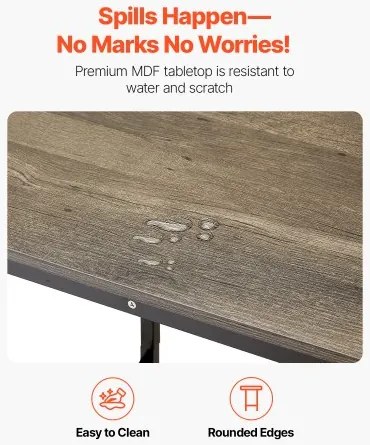 VEVOR 24 in Bar Table Height Pub Table Cocktail Coffee Counter Kitchen Dining