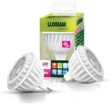 Λαμπτήρας LED GU5.3 MR16 6.5W 3000K  (10 τεμάχια)