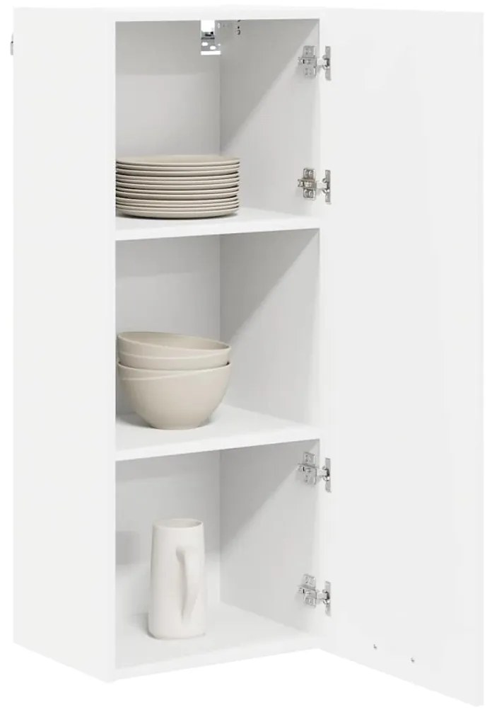 vidaXL Κρεμαστό ντουλάπι Λευκό 40 x 31 x 100 εκ. Επεξεργασμένο ξύλο