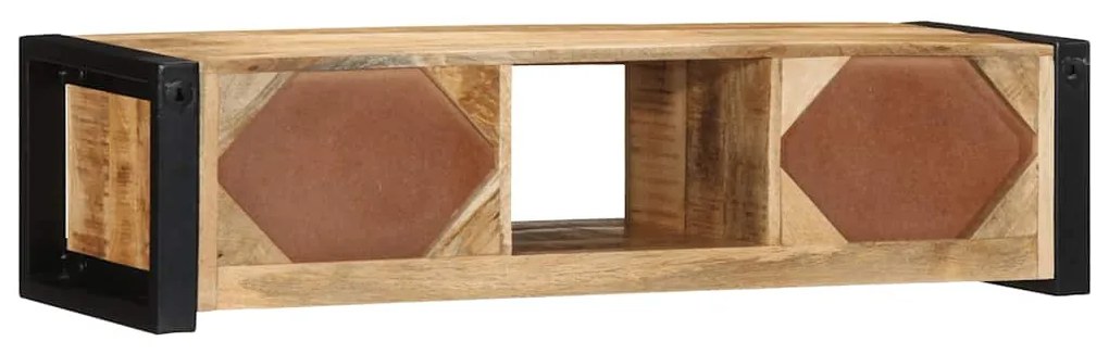 vidaXL ντουλάπι τηλεόρασης  100x30x25 cm Στερεό ακατέργαστο ξύλο Mango