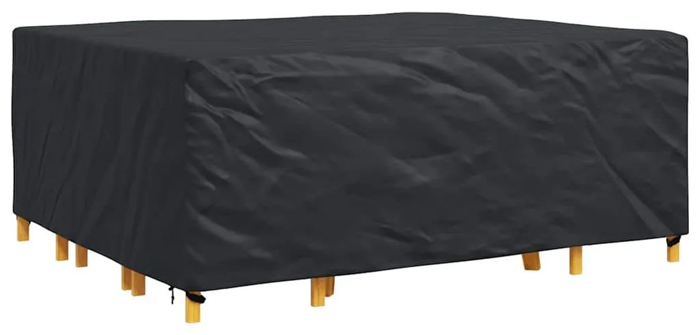 vidaXL Κάλυμμα επίπλων Μονόχρωμο Μαύρο 250 x 210 x 90 cm 210D