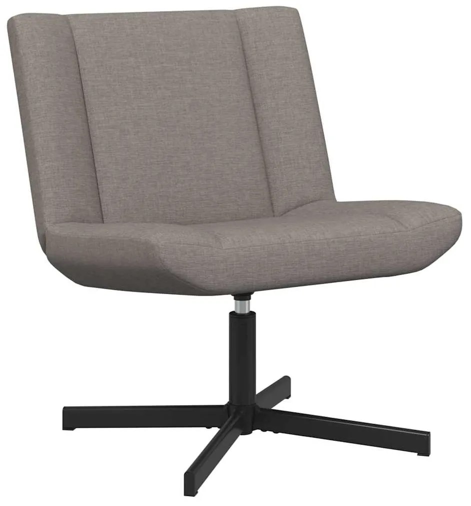 vidaXL Περιστρεφόμενη καρέκλα Taupe 63 x 75 x 76 εκ ύφασμα