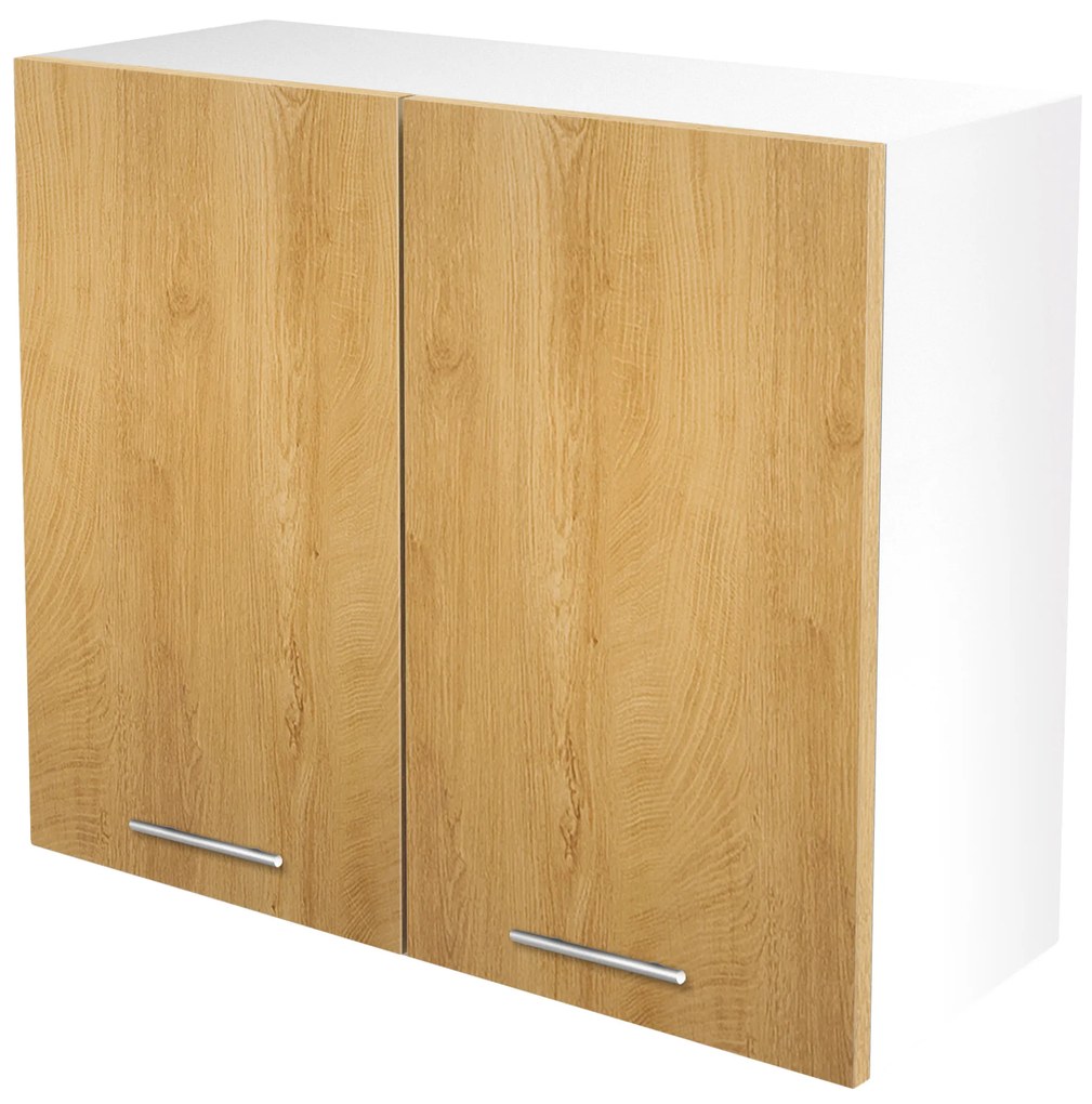 VENTO G-80/72 top cabinet, color: white / honey oak DIOMMI V-UA-VENTO-G-80/72-D.MIODOWY