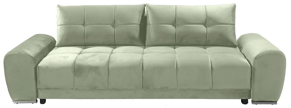 Τριθέσιος Καναπές - κρεβάτι Caribbean με αποθηκευτικό χώρο 254x105x83cm Μέντα - TED4589