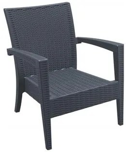 Siesta   Pacific/P Dark Grey* Armchair  metax-01-00-0689 διάστ.76.0000 x 72.0000 x 89.0000