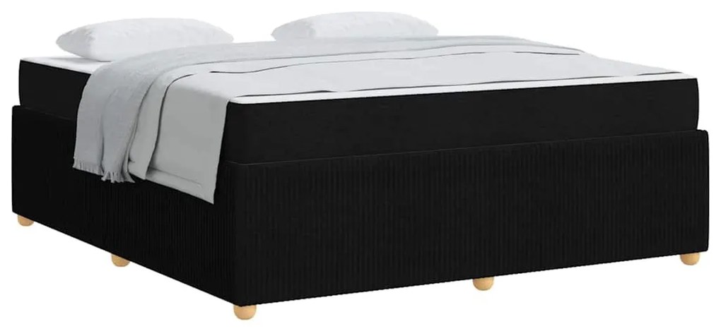 vidaXL Σκελετός Κρεβατιού Άλλο Μαύρο 180 x 200 cm ύφασμα