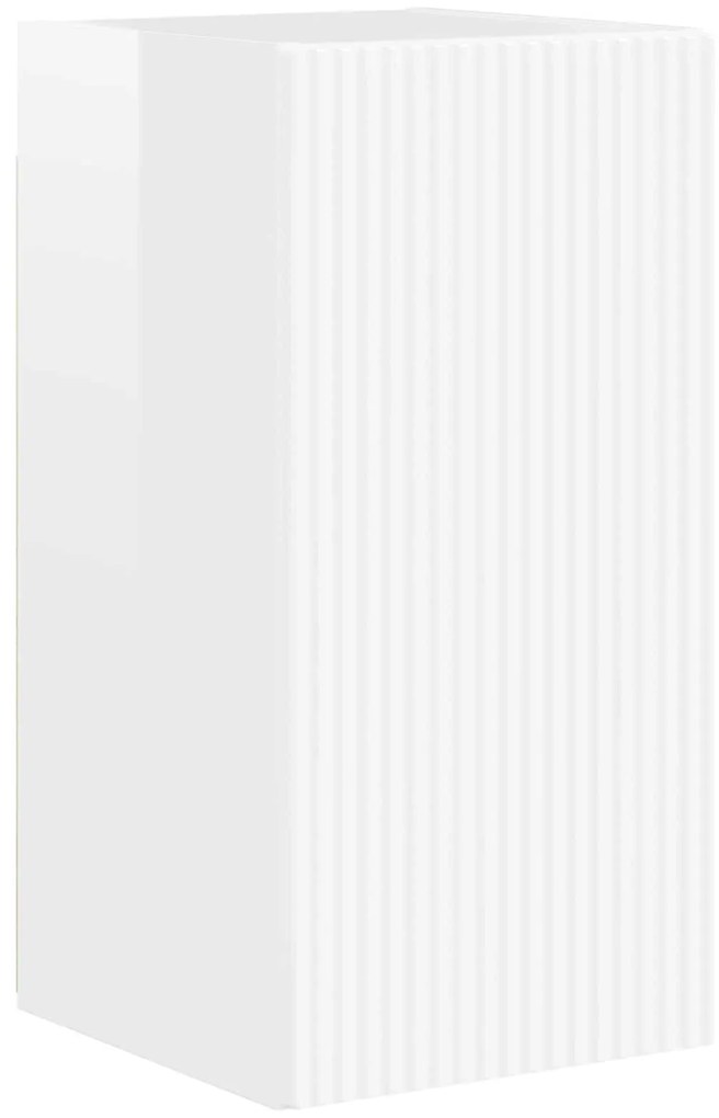 vidaXL Ντουλάπι TV 4 pcs Υψηλής γυαλάδας λευκό