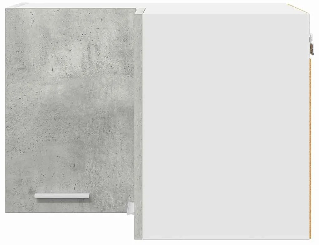 vidaXL Κρεμαστό ντουλάπι Σκυρόδεμα Γκρι και Λευκό 57 x 57 x 40 εκ.