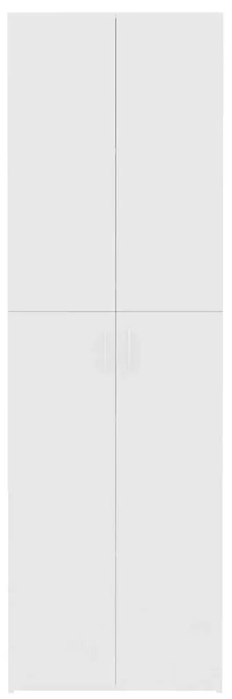 Ντουλάπα Γραφείου Λευκή 60 x 32 x 190 εκ. από Μοριοσανίδα - Λευκό