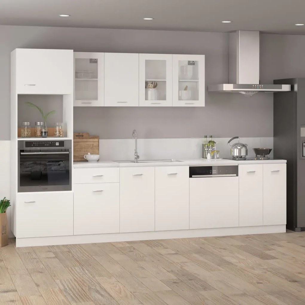 vidaXL Ντουλάπι "Lyon" Λευκό 60x46x81,5 εκ. από Τεχνητό Ξύλο