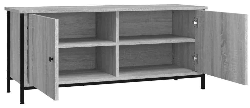 vidaXL Έπιπλο Τηλεόρασης με Πόρτες Γκρι Sonoma 102x35x45 εκ Επεξ. Ξύλο