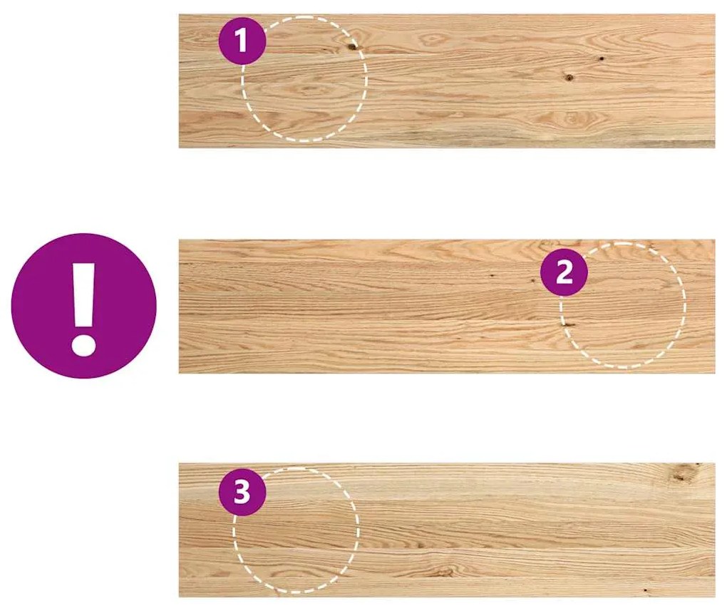 vidaXL Πατάκια Σκάλας 2 τεμ. 100x30x2 εκ. Ακατέργαστο Μασίφ Ξύλο Δρυός