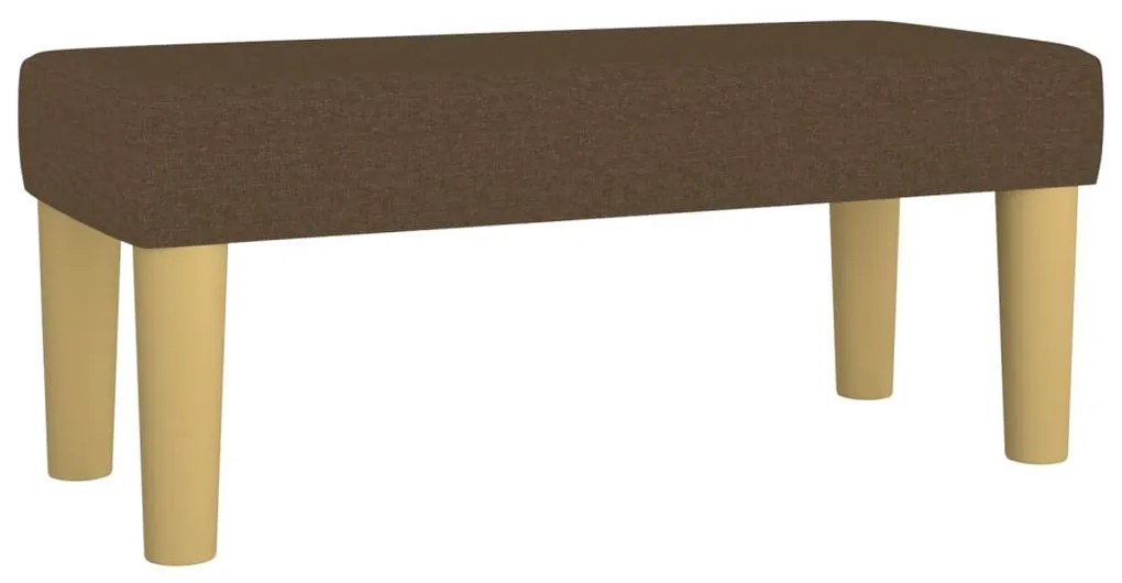 Κρεβάτι Boxspring με Στρώμα Σκούρο Καφέ 120x190 εκ Υφασμάτινο 3270435