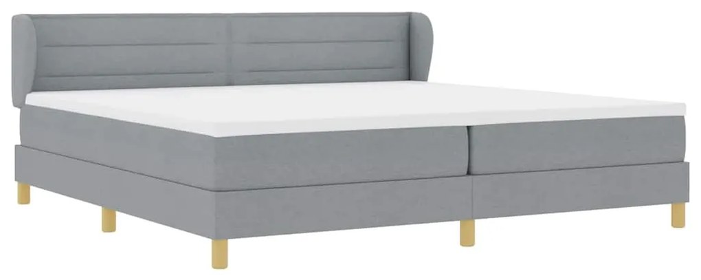 vidaXL Κρεβάτι με Ελατήρια και Στρώμα Κρεμ 90x200 εκ Υφασμα με στρώμα