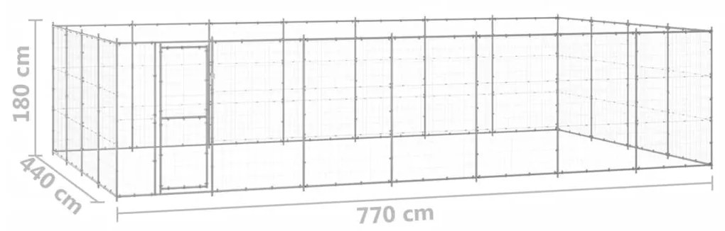 ΚΛΟΥΒΙ ΣΚΥΛΟΥ ΕΞΩΤΕΡΙΚΟΥ ΧΩΡΟΥ 33,88 Μ² ΑΠΟ ΓΑΛΒΑΝΙΣΜΕΝΟ ΧΑΛΥΒΑ 3082320