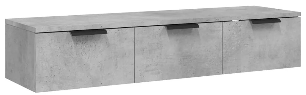 vidaXL Ντουλάπι Τοίχου Γκρι Σκυρ. 102x30x20 εκ. Επεξεργασμένο Ξύλο