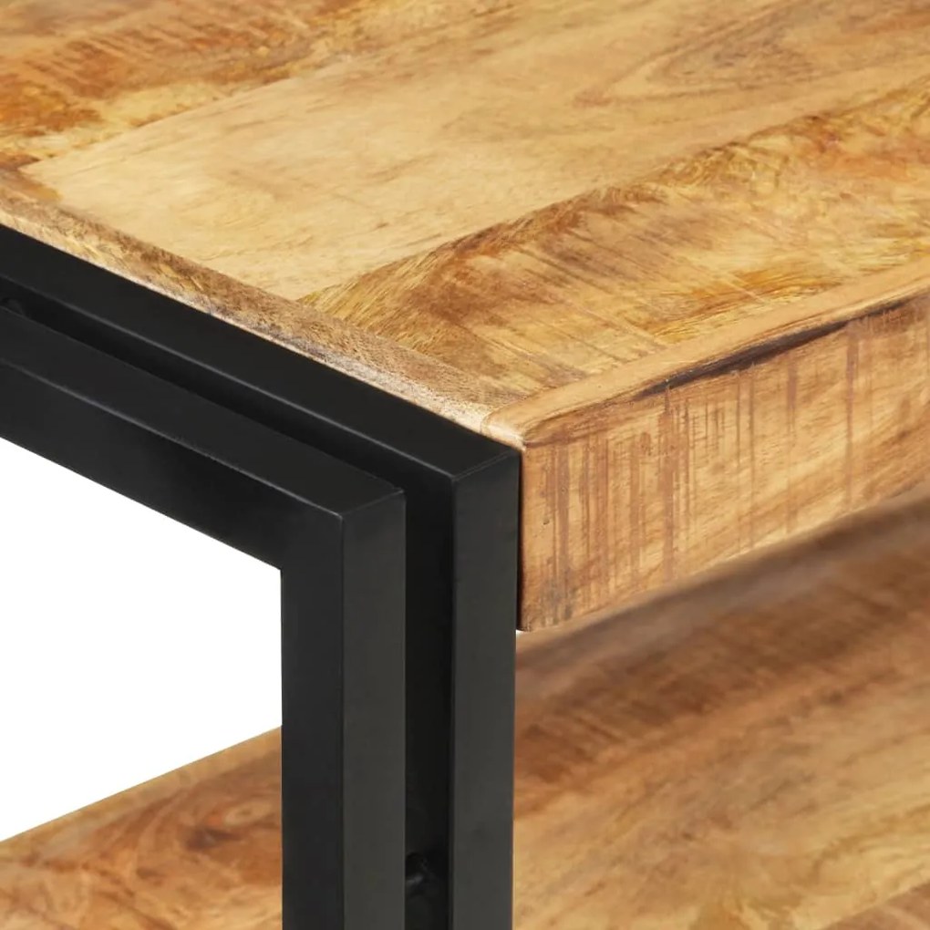 vidaXL Τραπέζι Κονσόλα 120 x 30 x 75 εκ. από Ακατέργαστο Ξύλο Μάνγκο