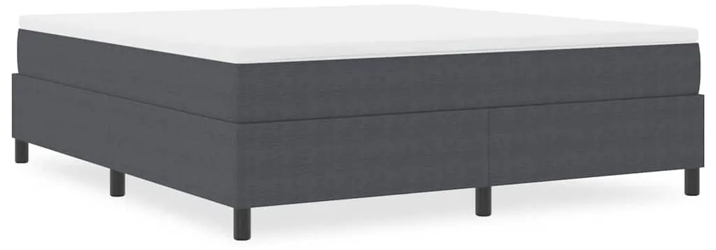 vidaXL Κρεβάτι με ελατήρια Σκούρο γκρι 180 x 200 cm Βελούδο